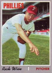 1970 Topps Baseball Cards      605     Rick Wise